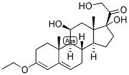 3,5-PREGNADIEN-3,11-BETA, 17,21-TETROL-20-ONE 3-ETHYL ETHER Struktur