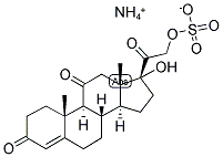 4-PREGNEN-17ALPHA,21-DIOL-3,11,20-TRIONE 21-SULFATE AMMONIUM Struktur