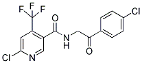 N3-[2-(4-CHLOROPHENYL)-2-OXOETHYL]-6-CHLORO-4-(TRIFLUOROMETHYL)NICOTINAMIDE Struktur