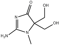 2-AMINO-5,5-BIS-HYDROXYMETHYL-1-METHYL-1,5-DIHYDRO-IMIDAZOL-4-ONE Struktur