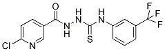 N1-[3-(TRIFLUOROMETHYL)PHENYL]-2-[(6-CHLORO-3-PYRIDYL)CARBONYL]HYDRAZINE-1-CARBOTHIOAMIDE Struktur