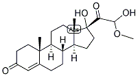 4-PREGNEN-17,21-DIOL-3,20-DIONE 21-ALDEHYDE HEMIACETAL Struktur