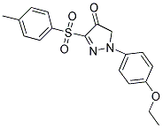 1-(4-ETHOXYPHENYL)-3-((4-METHYLPHENYL)SULFONYL)-2-PYRAZOLIN-4-ONE Struktur