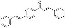 3-PHENYL-1-[4-(2-PHENYLETH-1-YNYL)PHENYL]PROP-2-EN-1-ONE Struktur