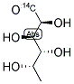 FUCOSE, L-, [1-14C(U)] Struktur