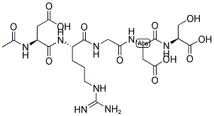 AC-ASP-ARG-GLY-ASP-SER-OH Struktur