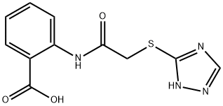 2-[2-(2 H-[1,2,4]TRIAZOL-3-YLSULFANYL)-ACETYLAMINO]-BENZOIC ACID Struktur