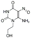 6-AMINO-1-(2-HYDROXY-ETHYL)-5-NITROSO-1H-PYRIMIDINE-2,4-DIONE Struktur