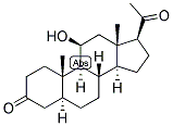 5-ALPHA-PREGNAN-11-BETA-OL-3,20-DIONE Struktur