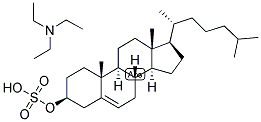 5-CHOLESTEN-3-BETA-OL SULPHATE TRIETHYL AMMONIUM SALT Struktur