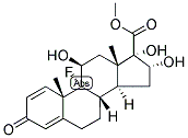 1,4-PREGNADIEN-9ALPHA-FLUORO-11BETA,16ALPHA,17ALPHA,21-TRIOL-3,20-DIONE-METHYL ESTER Struktur