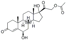 4-PREGNEN-6-BETA, 17,21-TRIOL-3,20-DIONE 21-ACETATE Struktur