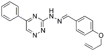 4-(ALLYLOXY)BENZALDEHYDE (5-PHENYL-1,2,4-TRIAZIN-3-YL)HYDRAZONE Struktur