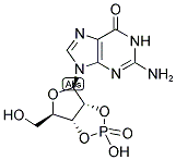 GUANOSINE 2':3'-CYCLIC MONOPHOSPHATE Struktur