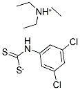 TRIETHYLAMMONIUM (3,5-DICHLOROANILINO)METHANEDITHIOATE Struktur