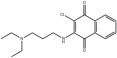 2-CHLORO-3-([3-(DIETHYLAMINO)PROPYL]AMINO)NAPHTHOQUINONE Struktur