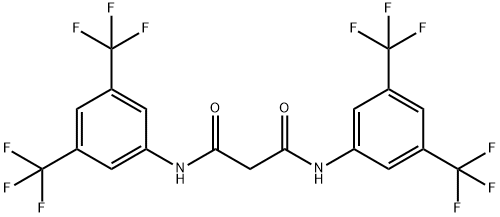 N1,N3-BIS[3,5-BIS(TRIFLUOROMETHYL)PHENYL]MALONAMIDE Struktur