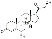 4-PREGNEN-6-ALPHA, 21-DIOL-3,20-DIONE Struktur