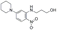 3-[(2-NITRO-5-PIPERIDIN-1-YLPHENYL)AMINO]PROPAN-1-OL Struktur