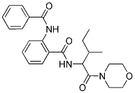 2-(BENZOYLAMINO)-N-[2-METHYL-1-(4-MORPHOLINYLCARBONYL)BUTYL]BENZAMIDE Struktur