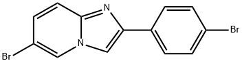 6-BROMO-2-(4-BROMOPHENYL)-IMIDAZO[1,2-A]PYRIDINE Struktur