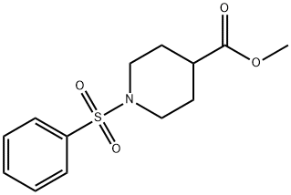 METHYL 1-(PHENYLSULFONYL)-4-PIPERIDINECARBOXYLATE Struktur