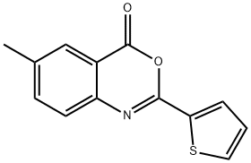 6-METHYL-2-(2-THIENYL)-4H-3,1-BENZOXAZIN-4-ONE Struktur