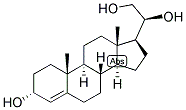 4-PREGNEN-3-ALPHA, 20-BETA, 21-TRIOL Struktur