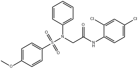 N-(2,4-DICHLOROPHENYL)-2-([(4-METHOXYPHENYL)SULFONYL]ANILINO)ACETAMIDE Struktur