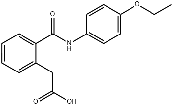 2-(2-(N-(4-ETHOXYPHENYL)CARBAMOYL)PHENYL)ACETIC ACID Struktur