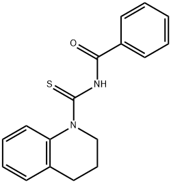 N-[3,4-DIHYDRO-1(2H)-QUINOLINYLCARBOTHIOYL]BENZENECARBOXAMIDE Struktur