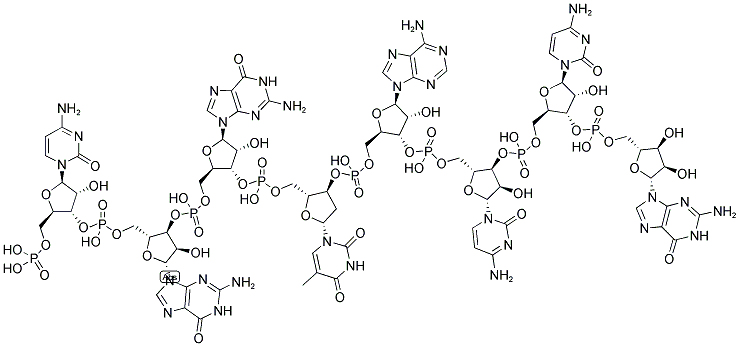 CGGTACCG, 5'-PHOSPHORYLATED Struktur