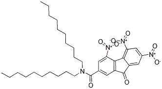 N2,N2-DIDECYL-4,5,7-TRINITRO-9-OXO-9H-FLUORENE-2-CARBOXAMIDE Struktur