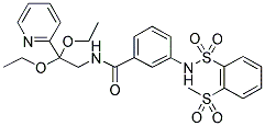 N-[2,2-DIETHOXY-2-(PYRIDIN-2-YL)ETHYL]-3-[[2-(METHYLSULPHONYL)BENZENESULPHONYL]AMINO]BENZAMIDE