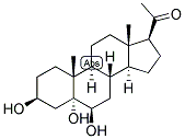 PREGNAN-3-BETA, 5-ALPHA, 6-BETA-TRIOL-20-ONE Struktur