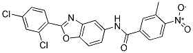 N-[2-(2,4-DICHLORO-PHENYL)-BENZOOXAZOL-5-YL]-3-METHYL-4-NITRO-BENZAMIDE Struktur