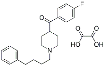 4-(4-FLUOROBENZOYL)-1-(4-PHENYLBUTYL)PIPERIDINE OXALATE Struktur