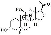 5-ALPHA-PREGNAN-3-ALPHA, 11-ALPHA-DIOL-20-ONE Struktur