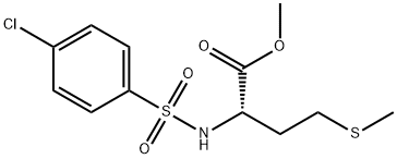 METHYL 2-([(4-CHLOROPHENYL)SULFONYL]AMINO)-4-(METHYLSULFANYL)BUTANOATE Struktur