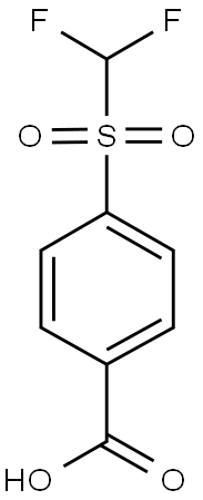 4-(DIFLUORO-METHANESULFONYL)-BENZOIC ACID Struktur