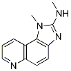 1-METHYL-2-METHYLAMINOIMIDAZO[4,5-F]QUINOLINE Struktur