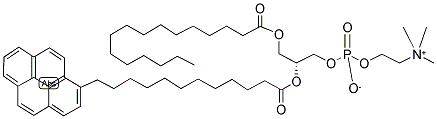 1-HEXADECANOYL-2-(3-PERYLENEDODECANOYL)-SN-GLYCERO-3-PHOSPHOCHOLINE Structure