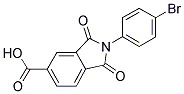 2-(4-BROMOPHENYL)-1,3-DIOXOISOINDOLINE-5-CARBOXYLIC ACID Struktur