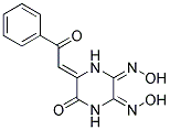 6-(2-OXO-2-PHENYL-ETHYLIDENE)-PIPERAZINE-2,3,5-TRIONE 2,3-DIOXIME Struktur