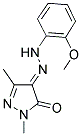 (4E)-1,3-DIMETHYL-1H-PYRAZOLE-4,5-DIONE 4-[(2-METHOXYPHENYL)HYDRAZONE] Struktur