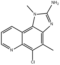 2-AMINO-5-CHLORO-3,4-DIMETHYL-3H-IMIDAZO[4,5-F]QUINOLINE Struktur