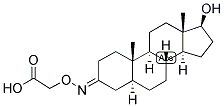 5-ALPHA-ANDROSTAN-17-BETA-OL-3-ONE 3-O-CARBOXYMETHYLOXIME Struktur