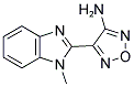 4-(1-METHYL-1H-BENZIMIDAZOL-2-YL)-1,2,5-OXADIAZOL-3-AMINE Struktur