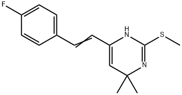 4-(4-FLUOROSTYRYL)-6,6-DIMETHYL-1,6-DIHYDRO-2-PYRIMIDINYL METHYL SULFIDE Struktur