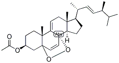 6,9(11), 22-CHOLESTATRIEN-24-BETA-METHYL-5,8-PEROXY-3-BETA-OL ACETATE Struktur